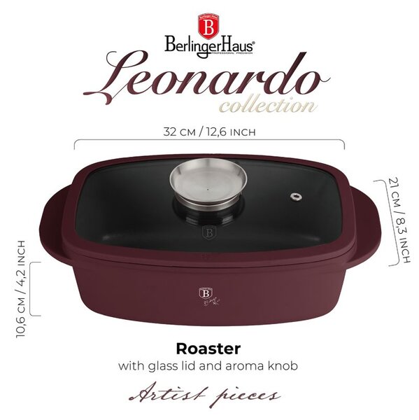 Pekáč s titanovým povrchem a aroma poklicí Leonardo Collection
