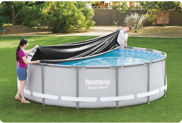 Krycí Plachta na bazén s rámem, kulatý, 427 cm, kryt do bazénu Bestway
