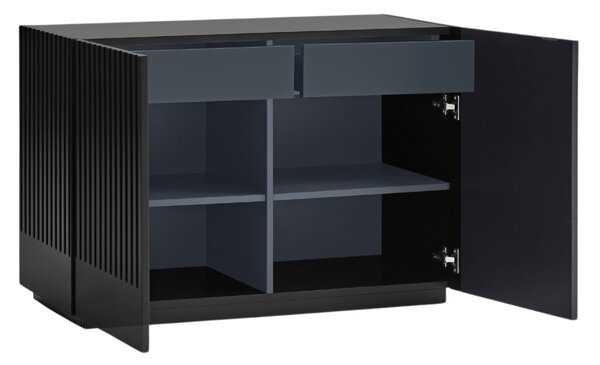 Černá lakovaná komoda Teulat Doric 100 x 48 cm