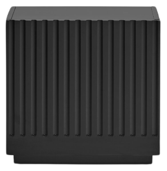 Černý lakovaný noční stolek Teulat Doric 52 x 38 cm