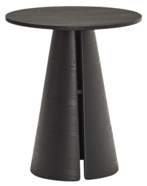 Černý dřevěný kulatý jídelní stůl Teulat Cep 65 cm