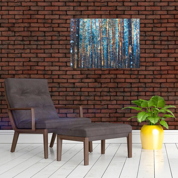 Obraz - Zimní les (70x50 cm)
