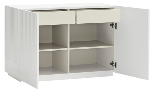 Bílá lakovaná komoda Teulat Doric 100 x 48 cm