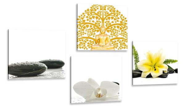 Set obrazů jemné zátiší Feng Shui