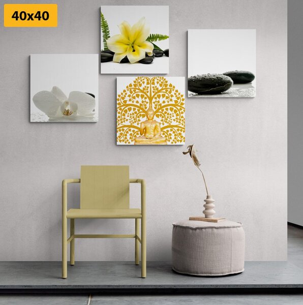 Set obrazů jemné zátiší Feng Shui