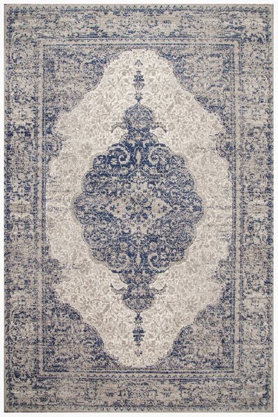 Agnella klasický vlněný koberec Isfahan Zephyr Szary modrý Rozměr: 160x240 cm