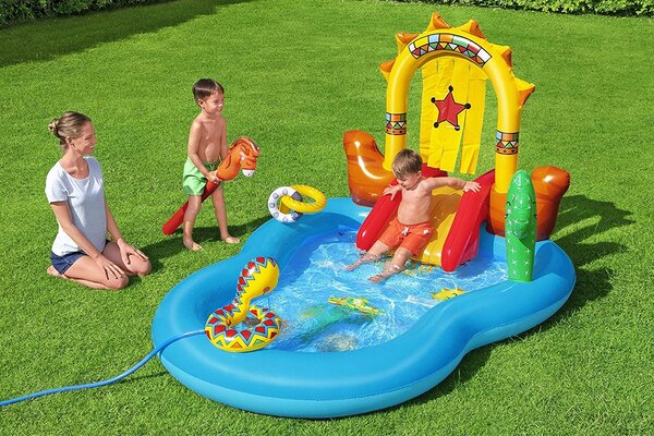 Nafukovací bazén obdélníkový Bestway 264 x 188 cm, vícebarevný