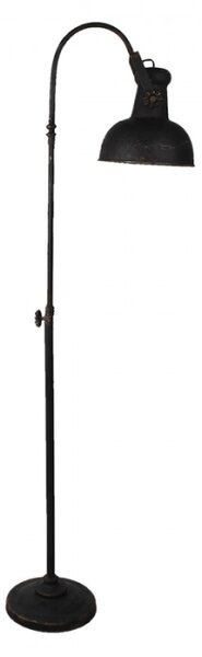 Černá kovová stojací lampa Frisian – 59x27x189 cm
