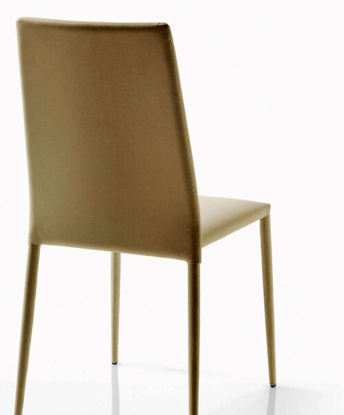 Kožená jídelní židle Optima-CU regenerovaná kůže písková