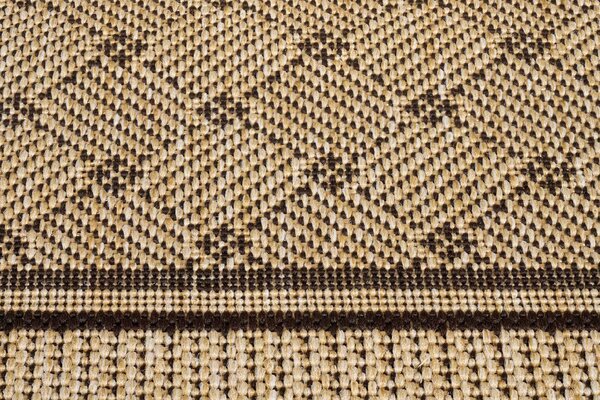 Makro Abra Kusový koberec venkovní Sisal CORDA 1017 1 424 béžový hnědý Rozměr: 60x200 cm