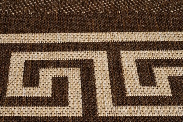 Makro Abra Kusový koberec venkovní Sisal CORDA 1016 1 333 hnědý béžový Rozměr: 60x200 cm