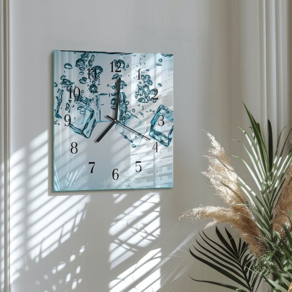 Skleněné hodiny na stěnu Led zskc-30x30-00180034
