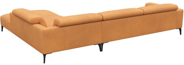 -25 % Dny MOMENTI– Flexlux Kožená rohová pohovka VOLUZZI 325 cm, pravá