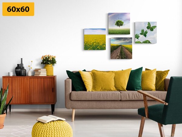 Set obrazů oslnivá příroda