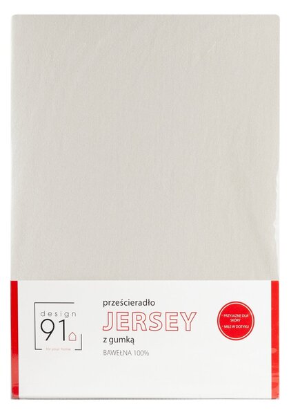 JERSEY PROSTĚRADLO 90X200 CM, VÝŠKA 25 CM BÉŽOVÉ