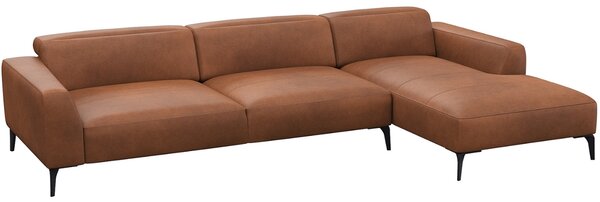 -25 % Dny MOMENTI– Flexlux Kožená rohová pohovka VOLUZZI 329 cm, pravá