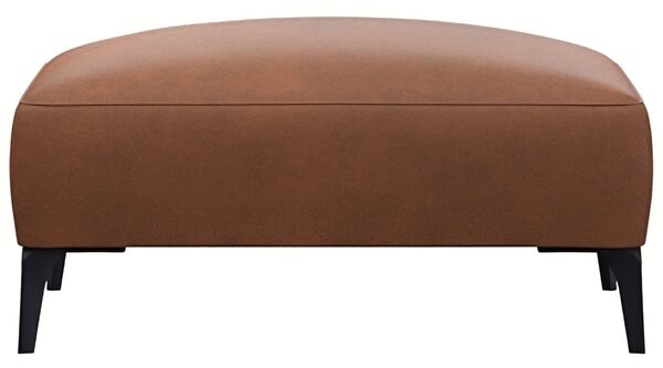 -25 % Dny MOMENTI– Hnědá kožená podnožka FLEXLUX VOLUZZI 91 x 71 cm