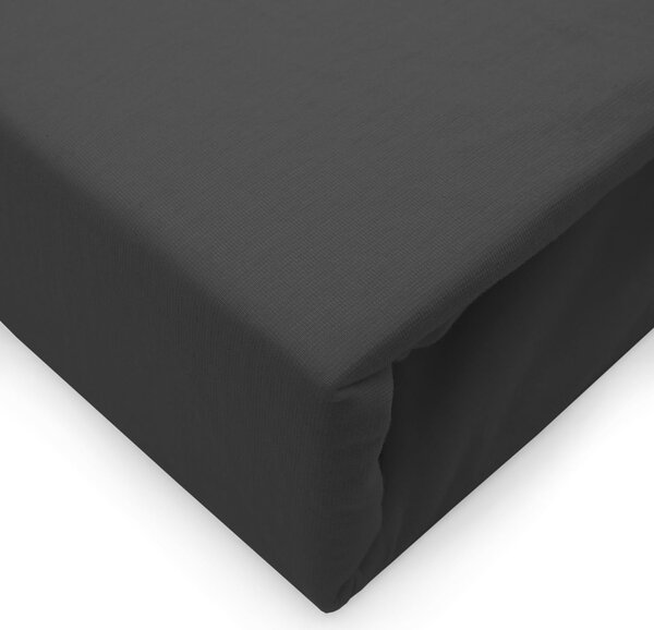 ELASTICKÉ JERSEY PROSTĚRADLO 90X200 CM, VÝŠKA 30 CM ČERNÁ