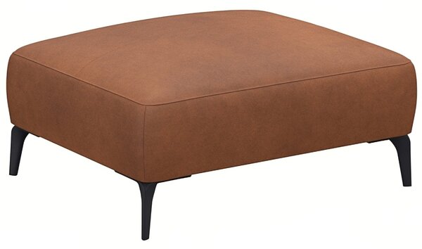 -25 % Dny MOMENTI– Hnědá kožená podnožka FLEXLUX VOLUZZI 91 x 71 cm