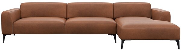 -25 % Dny MOMENTI– Flexlux Kožená rohová pohovka VOLUZZI 329 cm, pravá