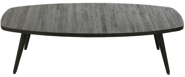Černý dřevěný konferenční stolek J-line Takke 120 x 70 cm