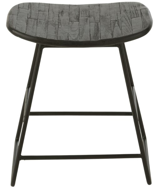 Černá dřevěná stolička J-line Tekke 45 cm