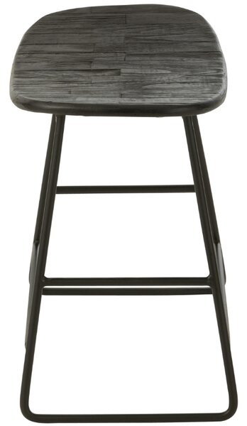 Černá dřevěná stolička J-line Tekke 45 cm