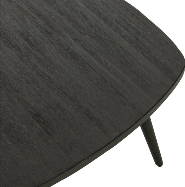Černý dřevěný konferenční stolek J-line Takke 120 x 70 cm