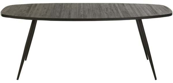 Černý dřevěný jídelní stůl J-line Takke 200 x 90 cm