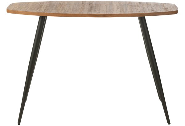 Hnědý dřevěný toaletní stolek J-line Tooky 120 x 40 cm