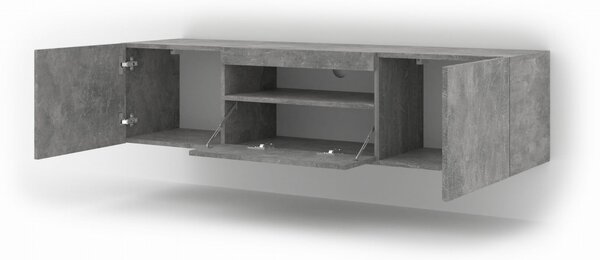 BIM Televizní stolek AURA 150 cm univerzální betonový