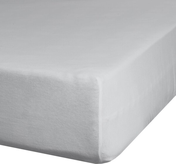 JERSEY PROSTĚRADLO 90X200 CM, VÝŠKA 25 CM ŠEDÁ