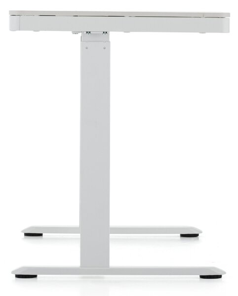 Výškově nastavitelný stůl OfficeTech 2, 120 x 60 cm, bílá