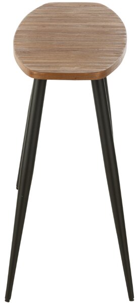 Hnědý dřevěný toaletní stolek J-line Tooky 120 x 40 cm