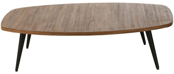Hnědý dřevěný konferenční stolek J-line Tooky 120 x 70 cm