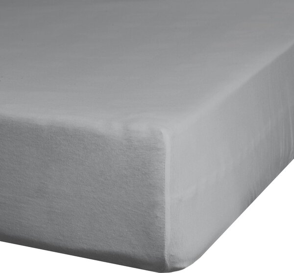 JERSEY PROSTĚRADLO 90X200 CM, VÝŠKA 25 CM ŠEDÉ