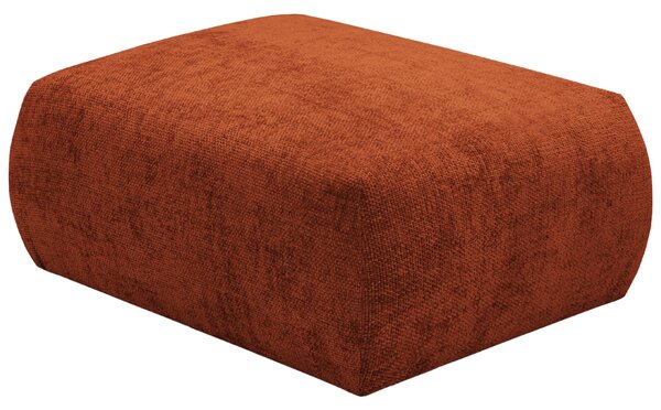 Oranžová čalouněná podnožka Cosmopolitan Design Matera 88 x 68 cm