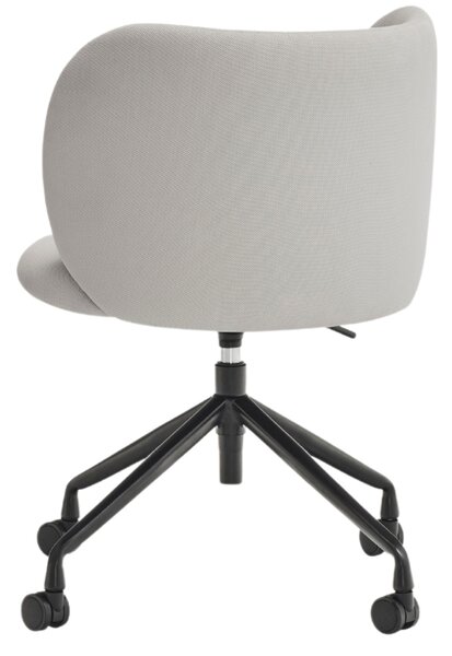 Světle šedá čalouněná kancelářská židle Teulat Mogi