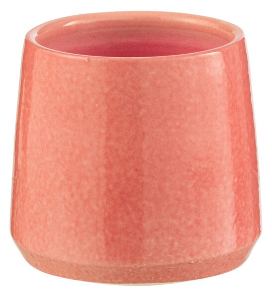 Růžový keramický květináč J-line Asol 14 cm
