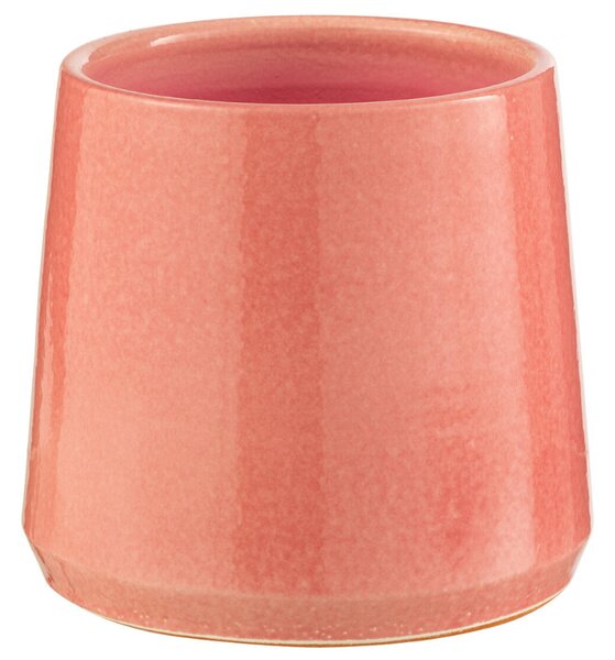 Růžový keramický květináč J-line Asol 18 cm