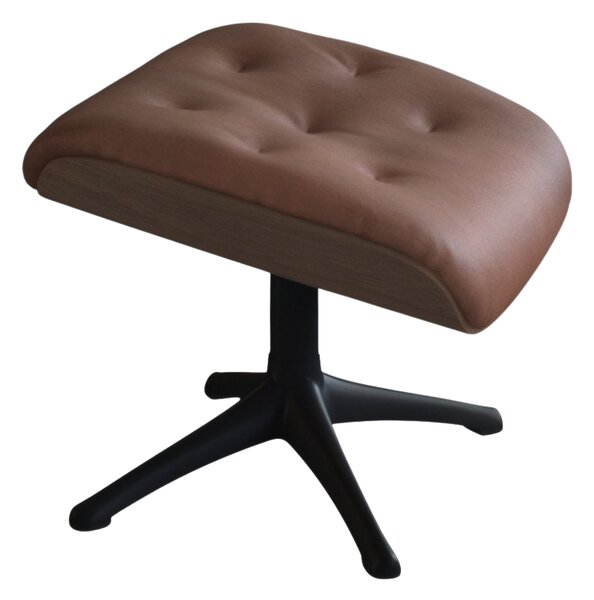 -25 % Dny MOMENTI– Hnědá kožená podnožka FLEXLUX VOLDEN 53 x 44 cm