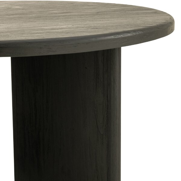 Černý teakový jídelní stůl J-line Blacky 150 cm