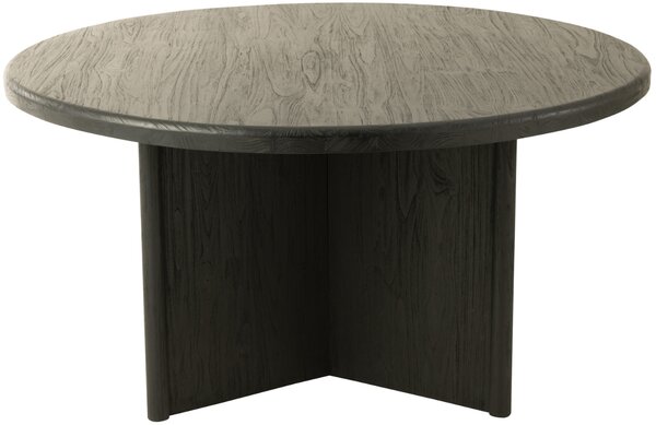 Černý teakový jídelní stůl J-line Blacky 150 cm
