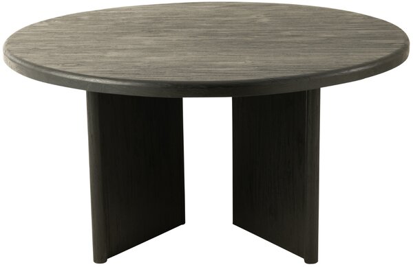 Černý teakový jídelní stůl J-line Blacky 150 cm