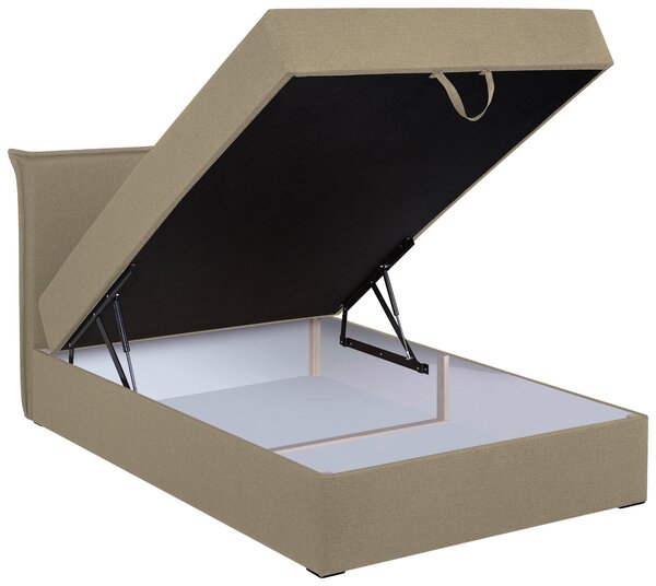 AMERICKÁ POSTEL, 120/200 cm, béžová MID.YOU - Postele s úložným prostorem, Online Only