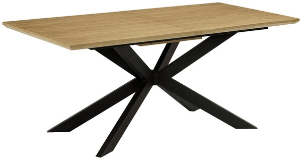 JÍDELNÍ STŮL, černá, barvy dubu, 180-230/90/76 cm P & B - Jídelní stoly, Online Only
