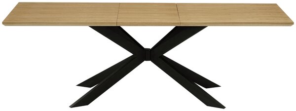 JÍDELNÍ STŮL, černá, barvy dubu, 180-230/90/76 cm P & B - Jídelní stoly, Online Only