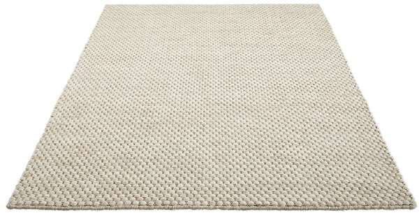RUČNĚ TKANÝ KOBEREC, 60/120 cm, bílá Boxxx - Vlněné koberce