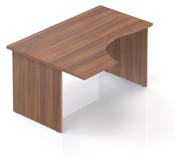 Ergonomický stůl Visio 140 x 100 cm, levý, ořech
