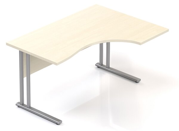 Ergonomický stůl Visio 140 x 100 cm, pravý, javor